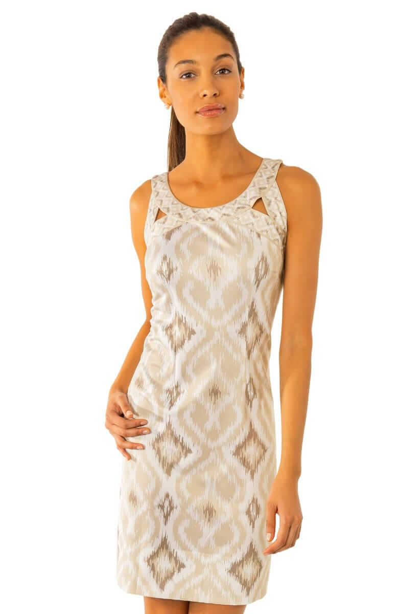 Jersey Isosceles Dress Kitt Ikat Final Sale Gretchen Scott