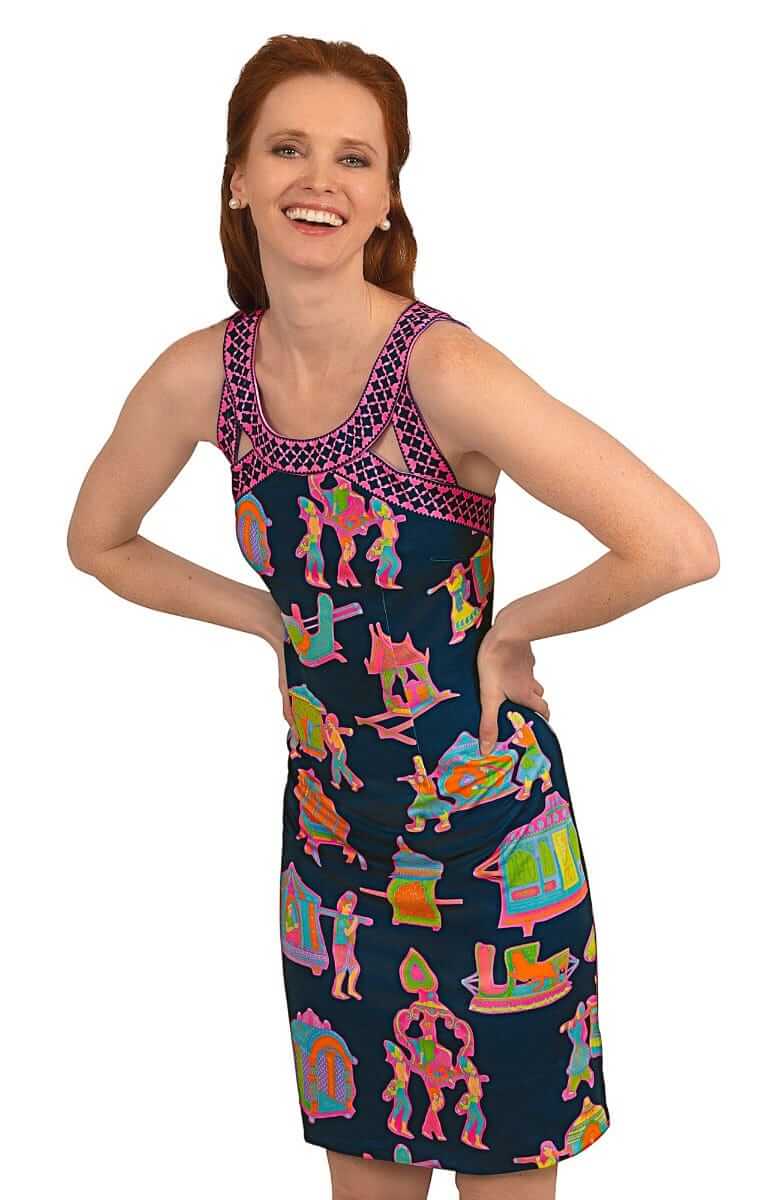 Jersey Isosceles Dress Palanquin Party Final Sale Gretchen Scott