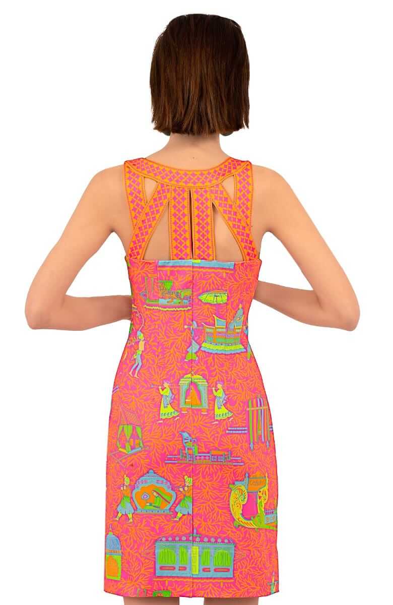 Jersey Isosceles Dress - Palanquin Party Pink