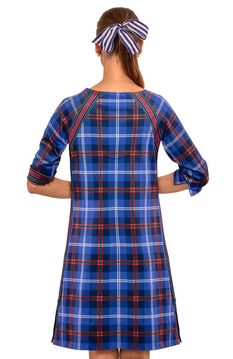 Button Up Buttercup Swing - Middleton Plaid Navy