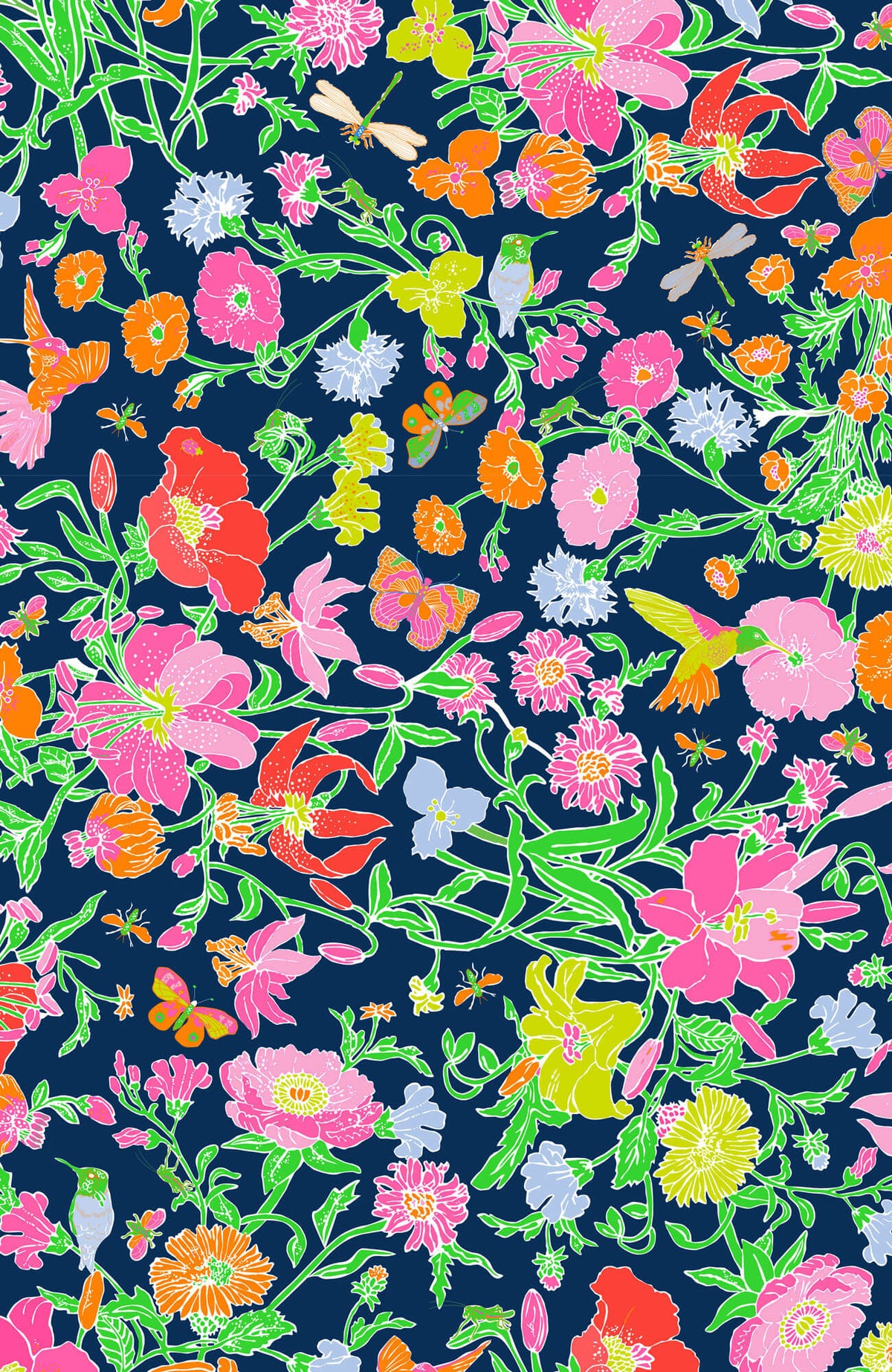 Jersey Ruffneck Dress - Birds &amp; The Bees - Final Sale Navy Brights