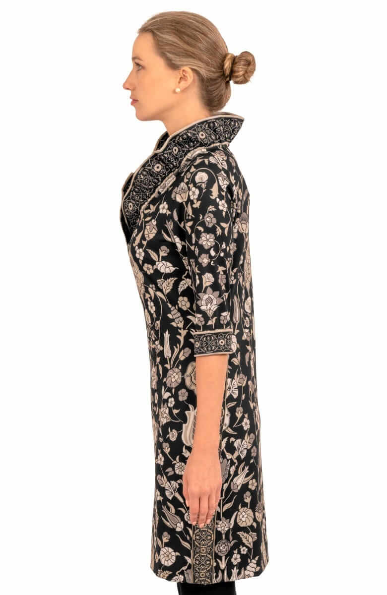Ruffneck Dress - Topkapi Black