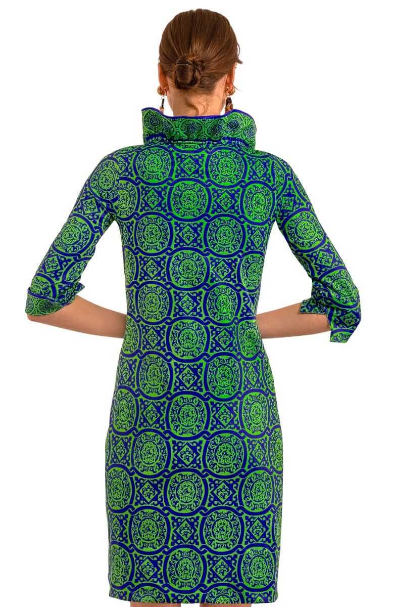 Ruffneck Dress - Sultan's Dining Room - Final Sale Royal Kelly