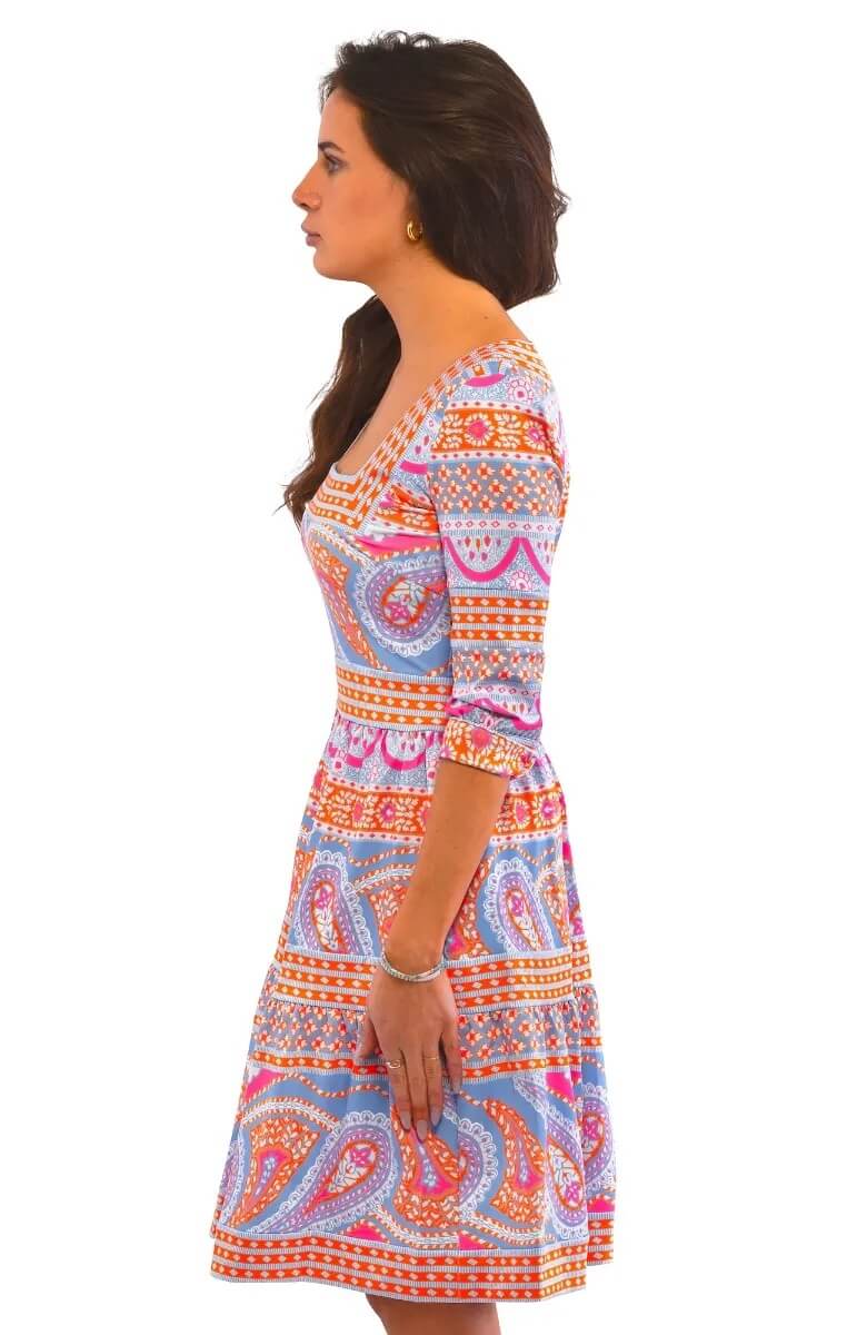 Square Dance Dress - Paisley Park Brights