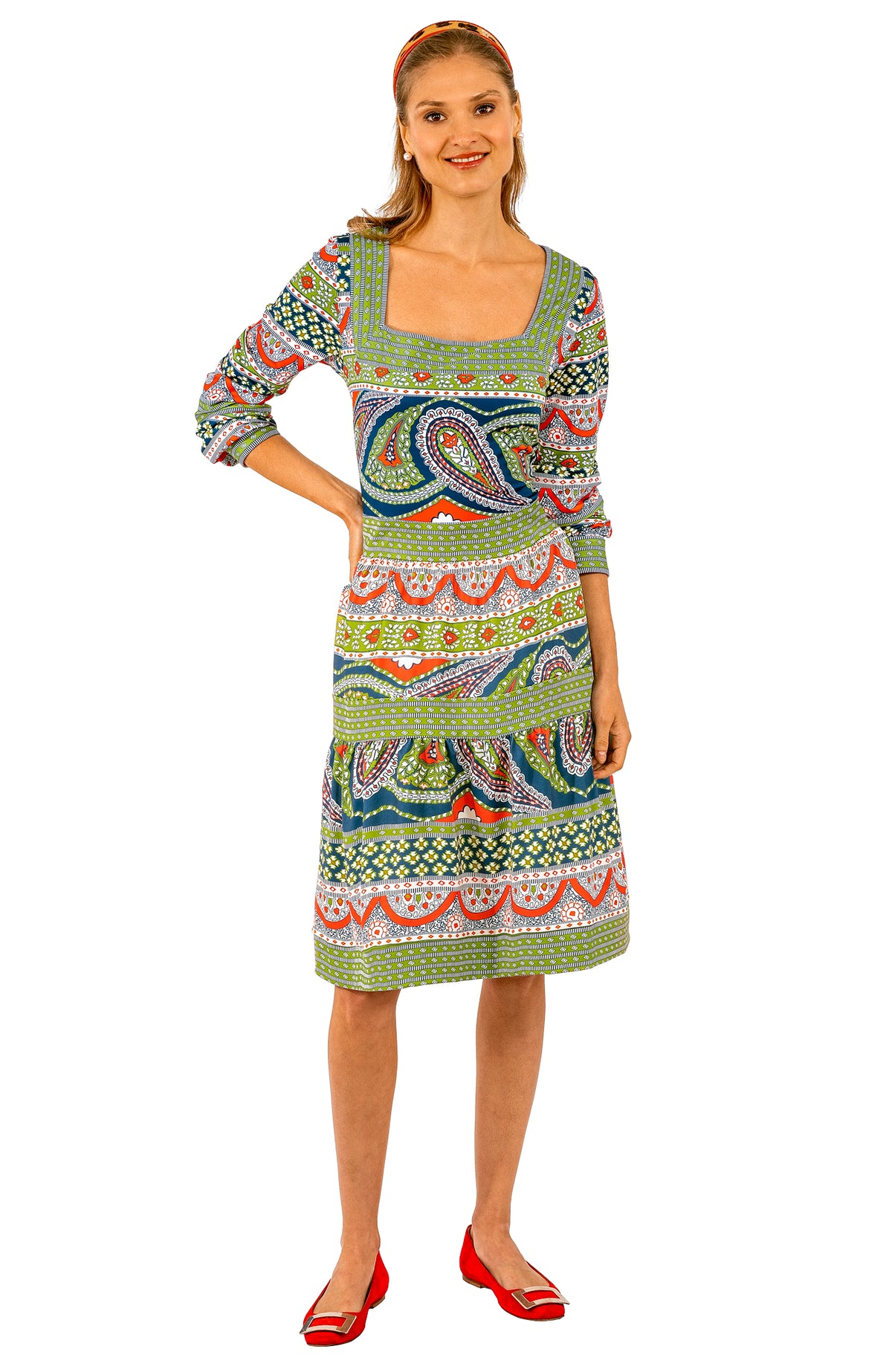 Square Dance Dress - Paisley Park - Final Sale