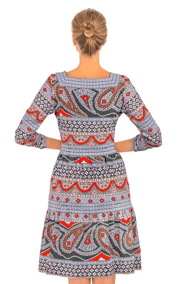 Square Dance Dress - Paisley Park Periwinkle