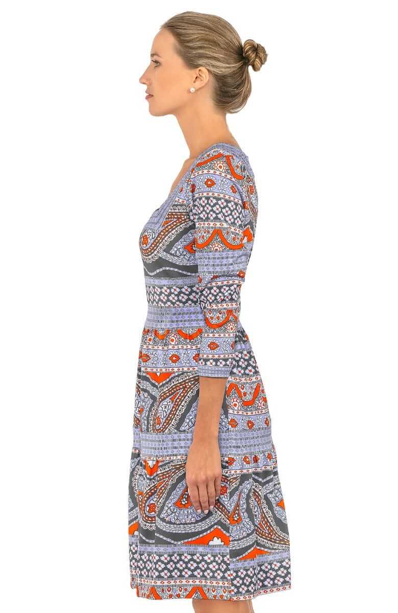 Square Dance Dress - Paisley Park - Final Sale Periwinkle