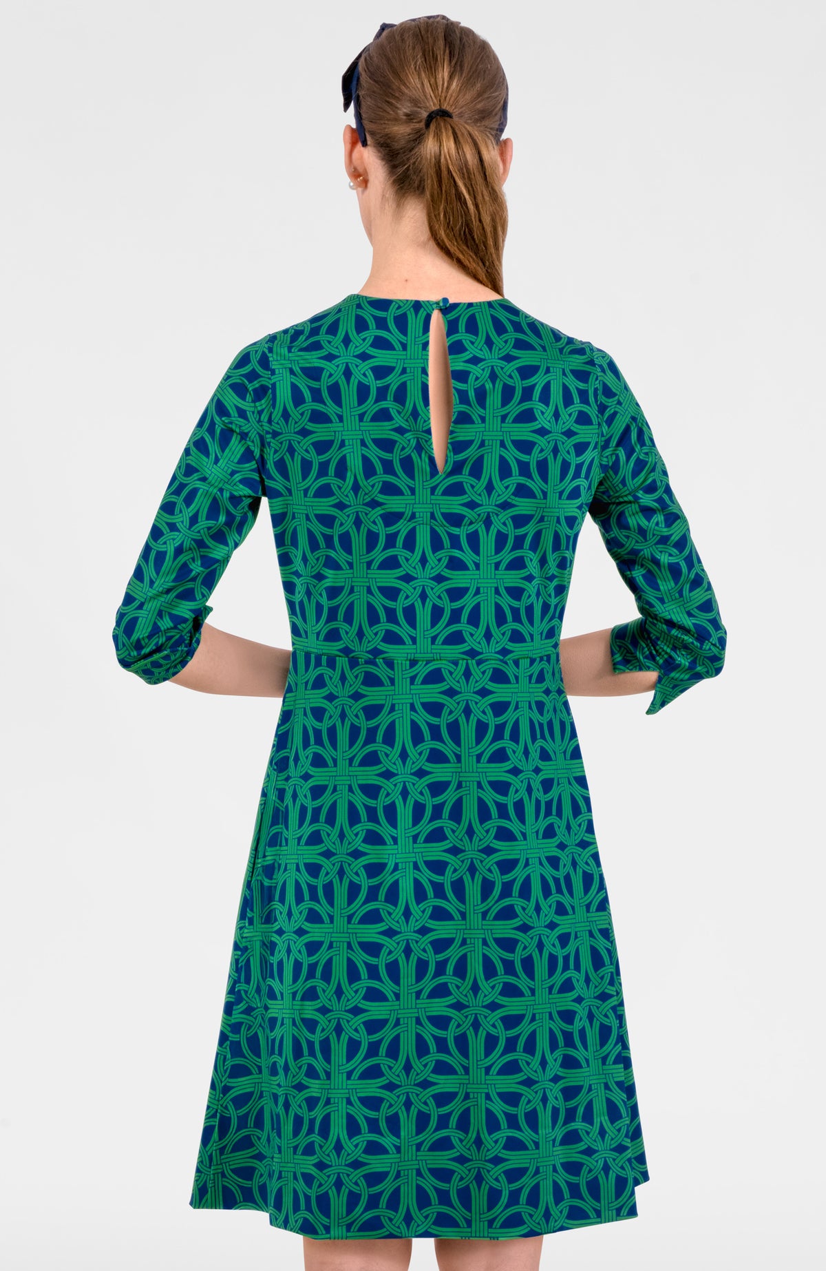 Swivel Dress - Ring Toss Navy kelly