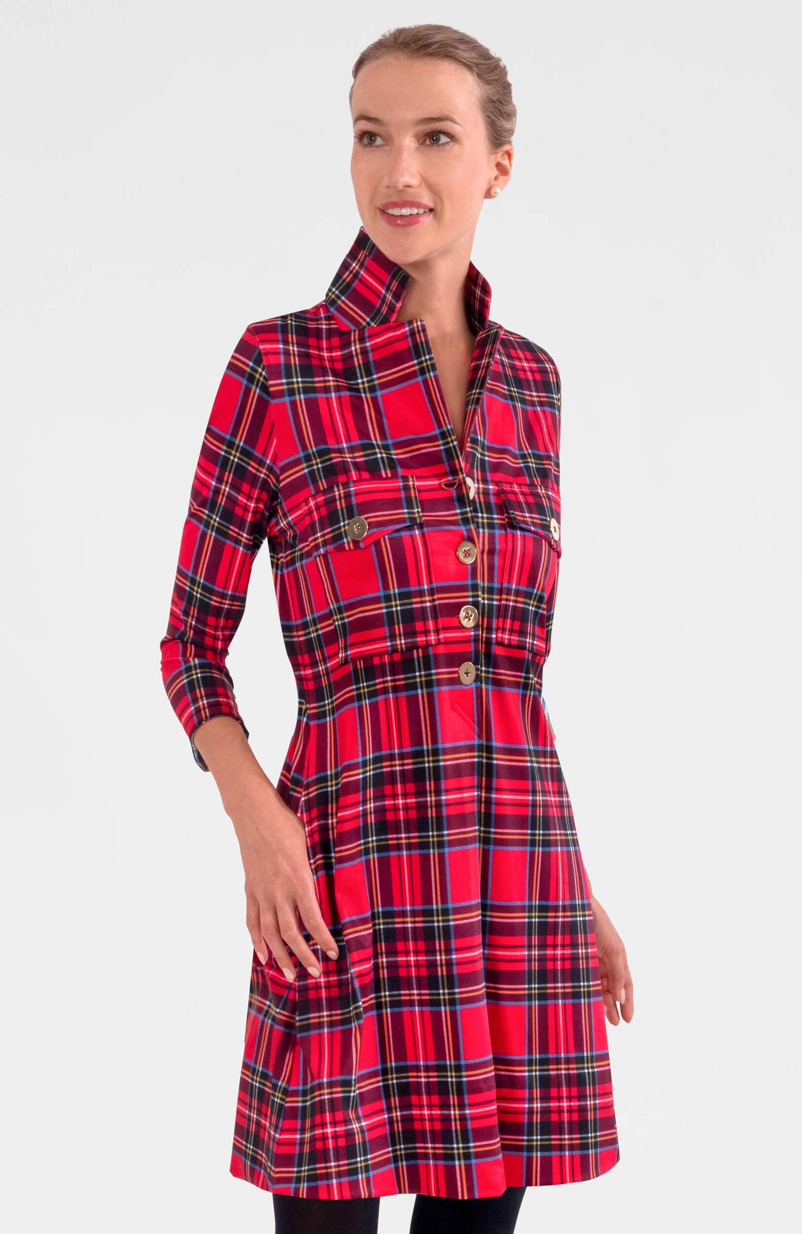 Alli Dress - Duke of York Red Multi