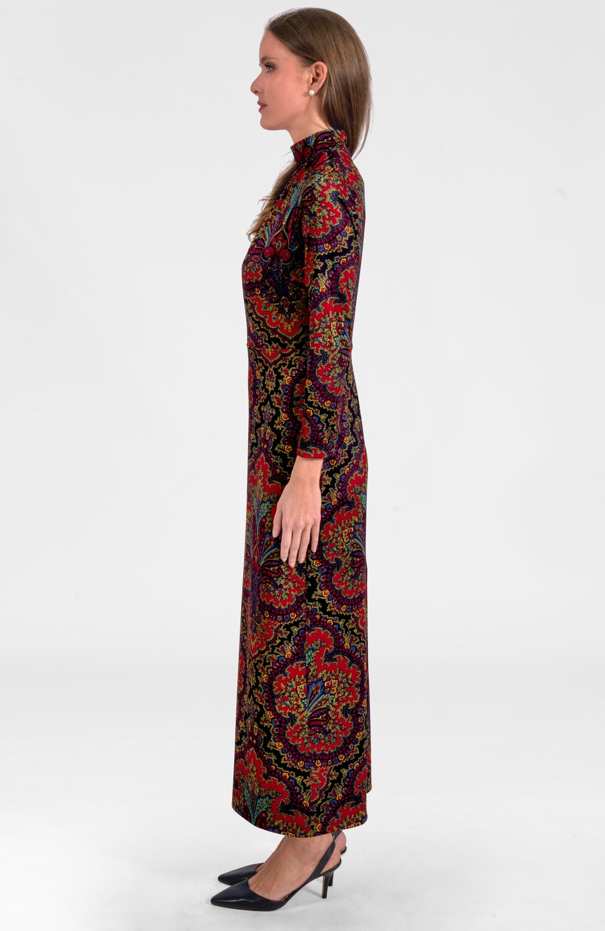 Scorching Hot Dress - Passion Paisley Black
