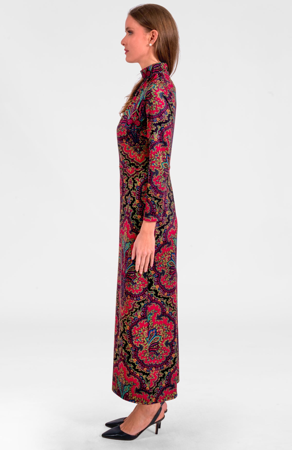 Scorching Hot Dress - Passion Paisley Black