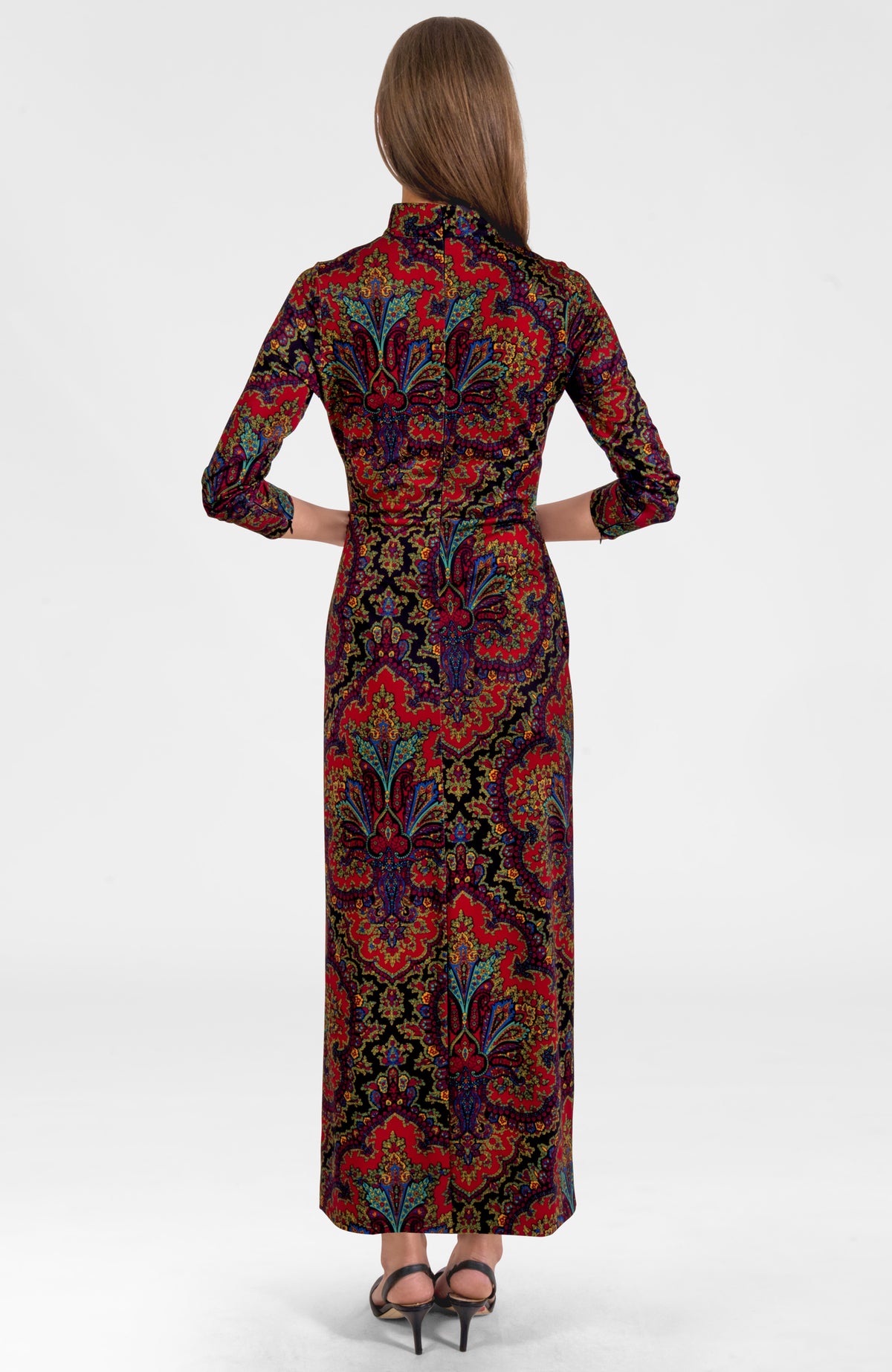 Scorching Hot Dress - Passion Paisley Black