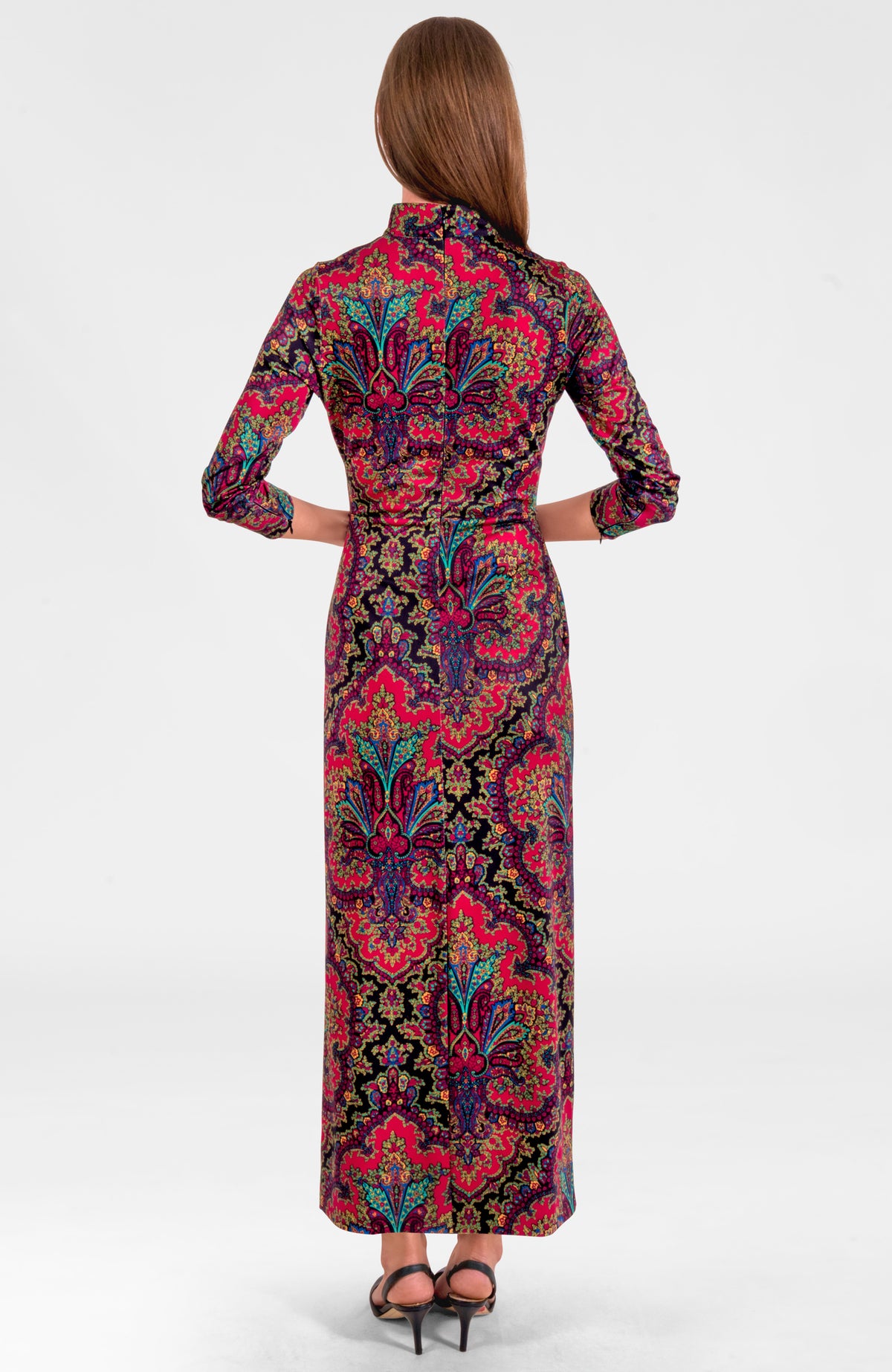 Scorching Hot Dress - Passion Paisley Black