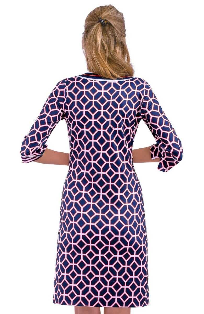 Jersey Split Neck Dress - Lucy In The Sky With Diamonds - Final Sale -  Gretchen Scott LLC