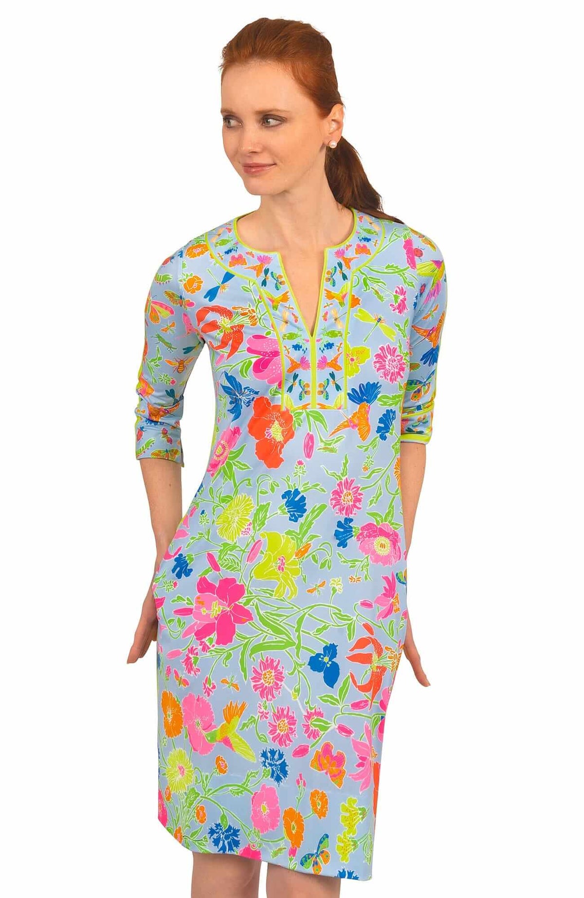 Jersey Swing Dress - Birds &amp; The Bees Periwinkle