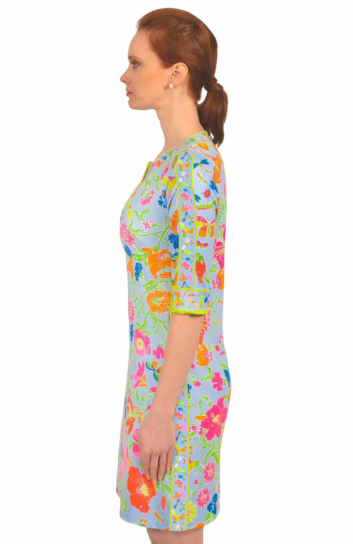 Jersey Swing Dress - Birds &amp; The Bees Brights