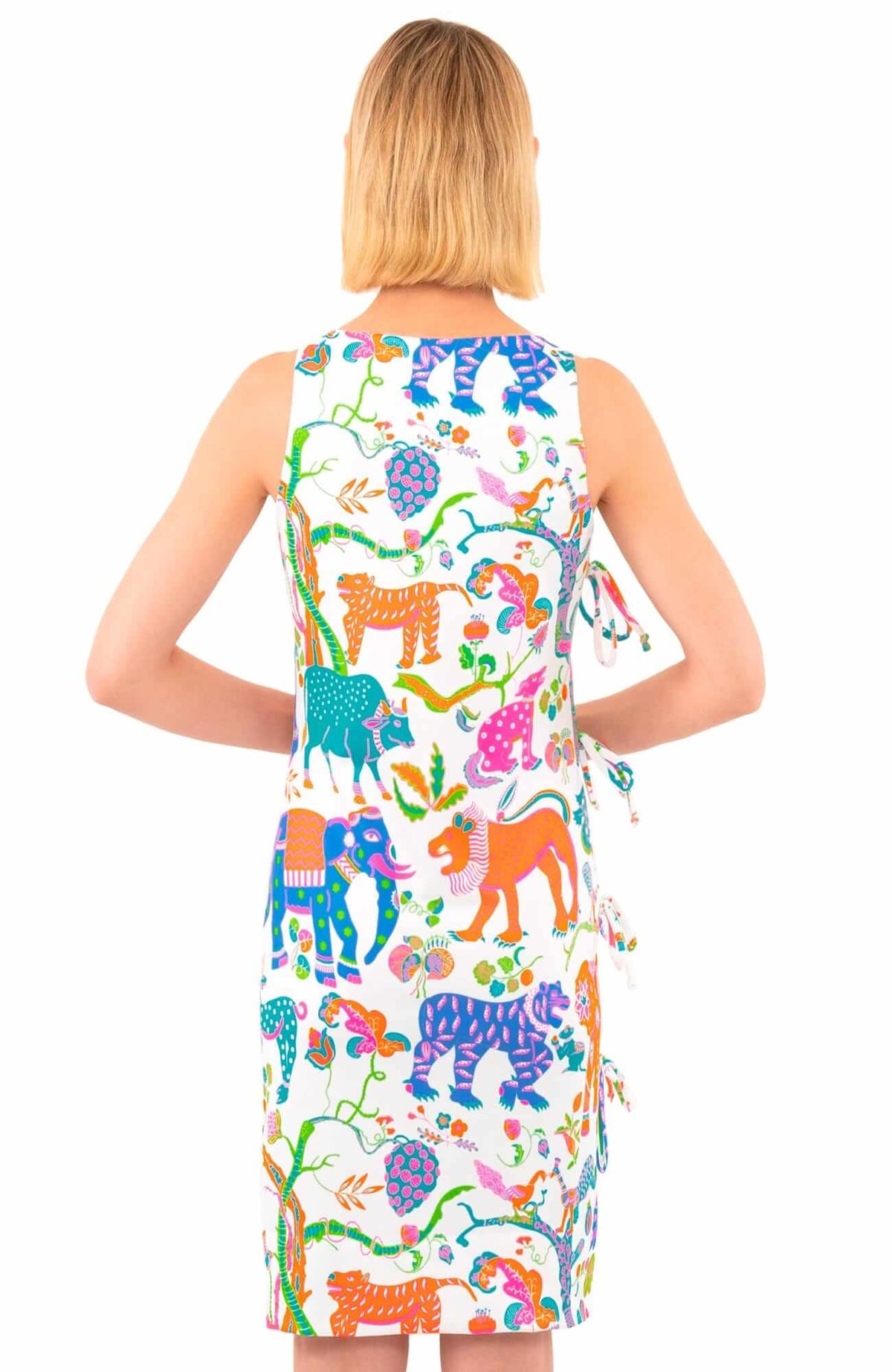 Side Tie Dress - Animal Kingdom - Final Sale Brights