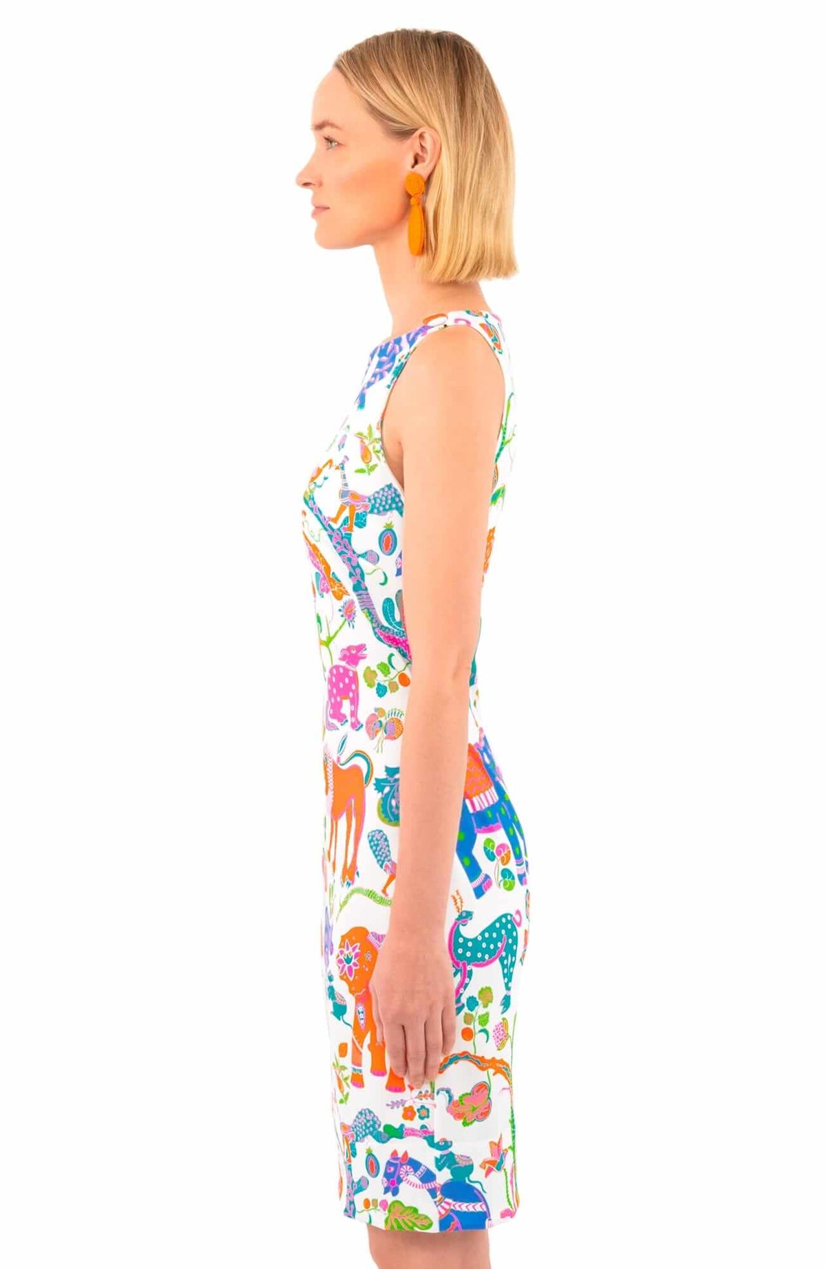 Side Tie Dress - Animal Kingdom - Final Sale Brights
