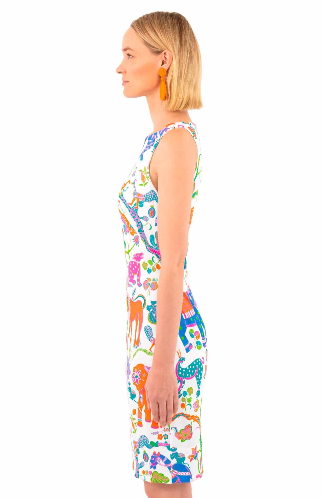 Side Tie Dress - Animal Kingdom - Final Sale Brights