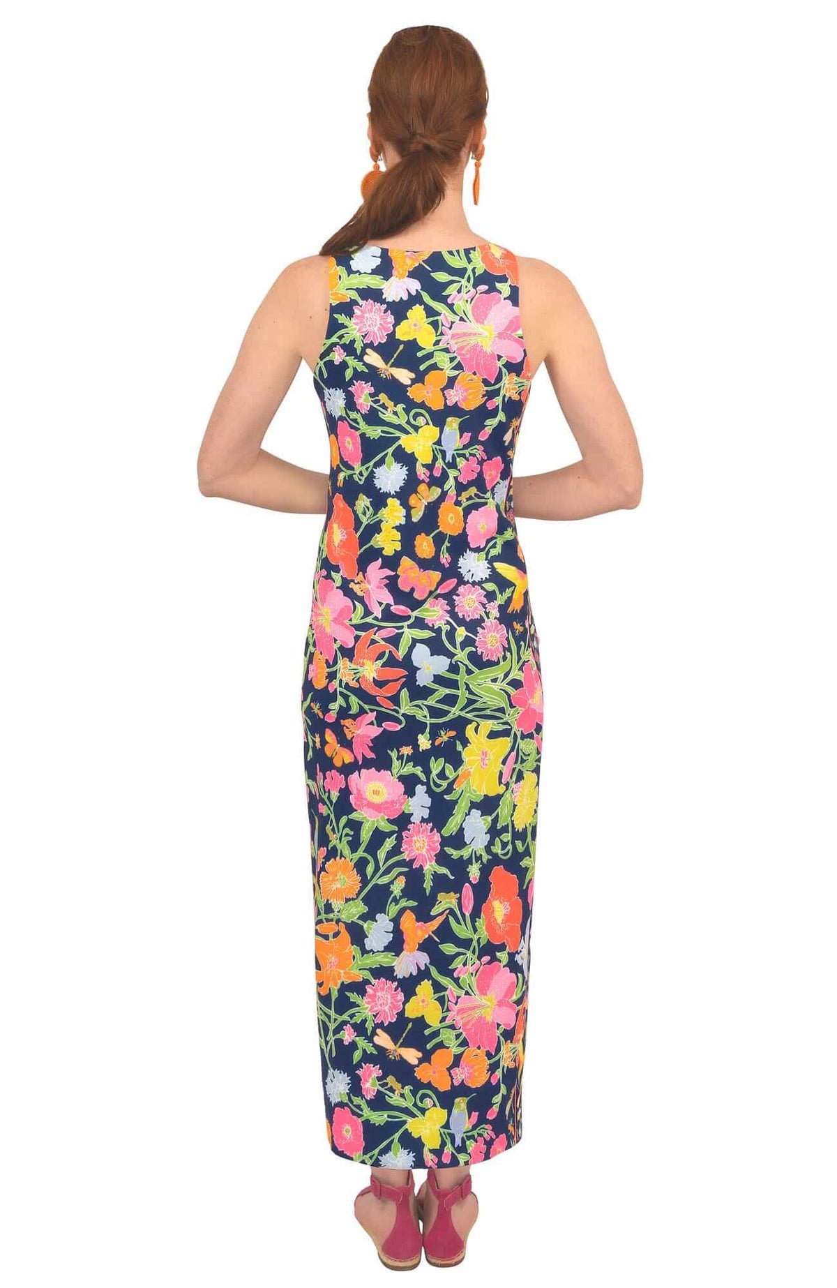 Jersey Slick Maxi Dress - Birds &amp; The Bees Navy