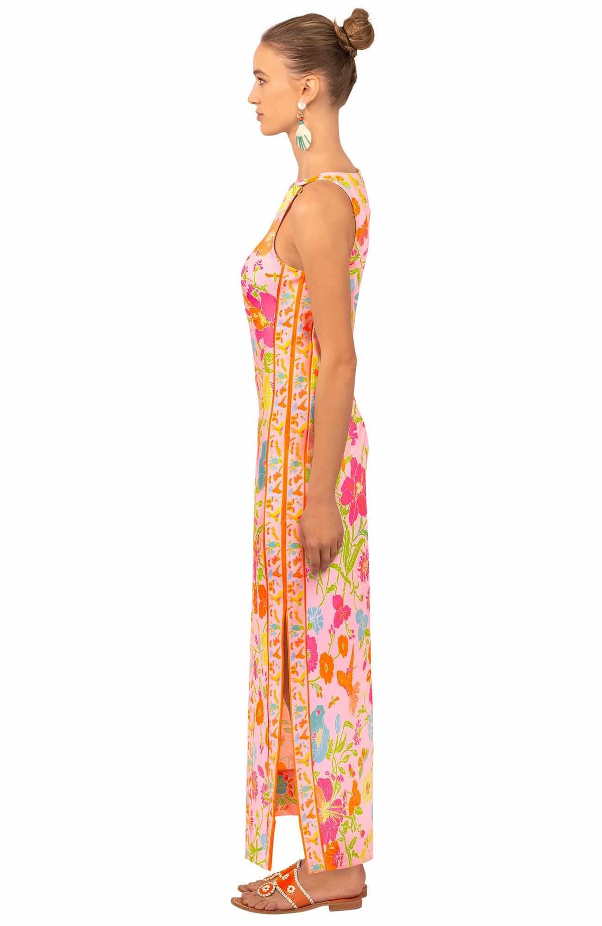 Jersey Slick Maxi Dress - Birds &amp; The Bees Pale Pink