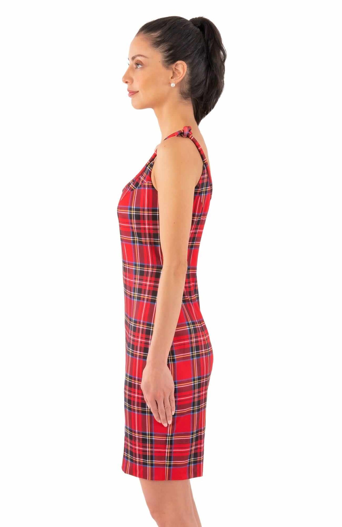 Sweets Shoulder Tie Dress - Duke of York - Final Sale Red Multi