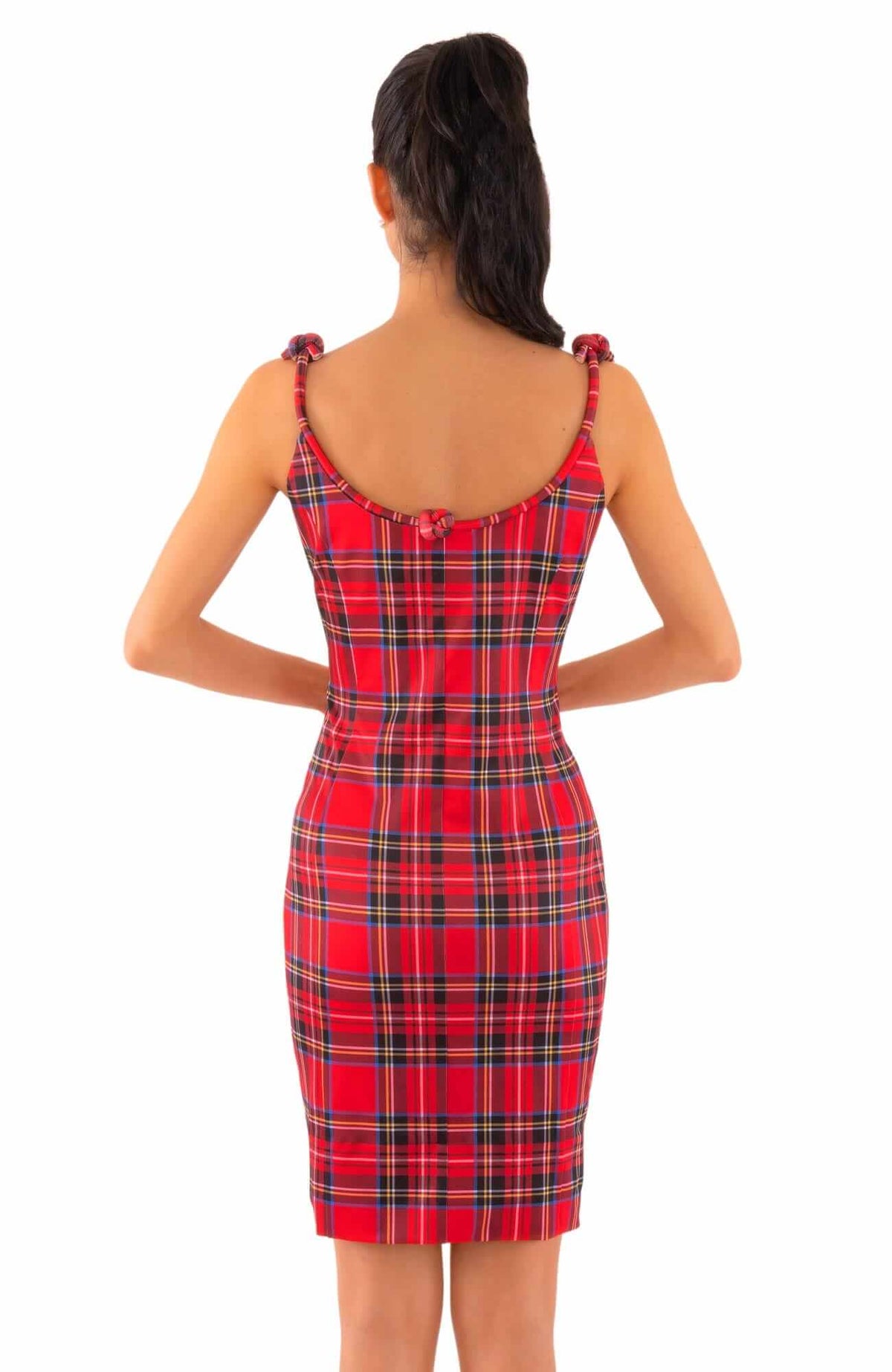 Sweets Shoulder Tie Dress - Duke of York - Final Sale Red Multi