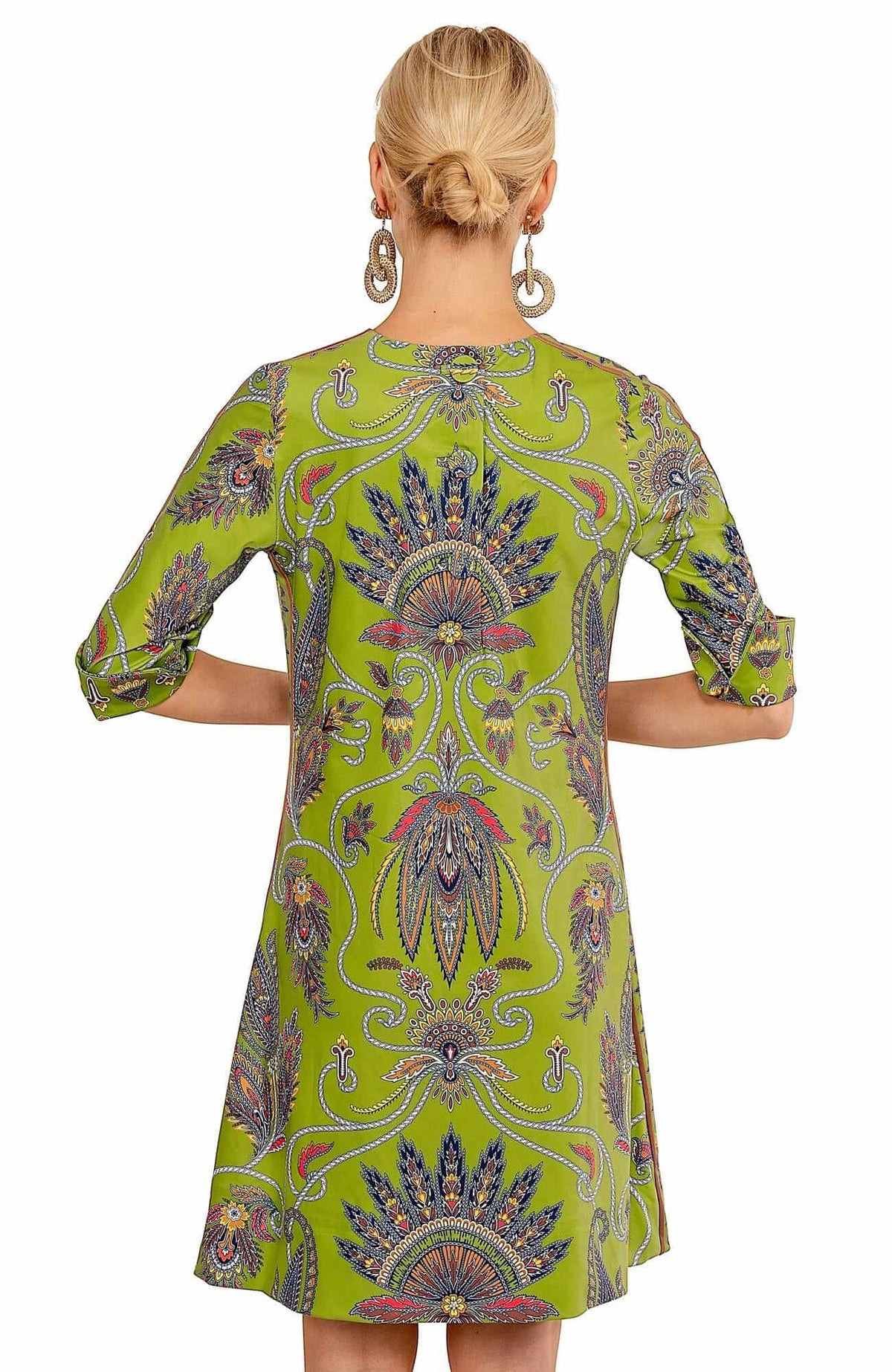 Jersey Swing Dress - Plume Green