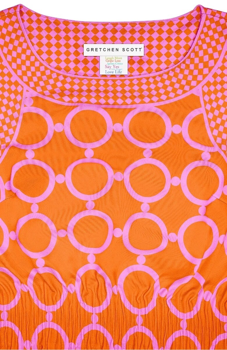 The Cinch Dress - Dip &amp; Dot Orange