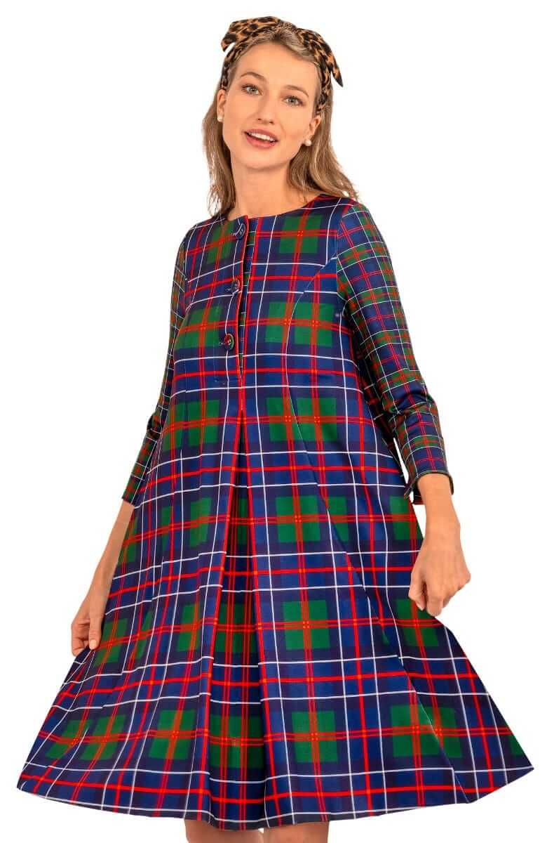 Ursula Dress - Balmoral Plaid Multi