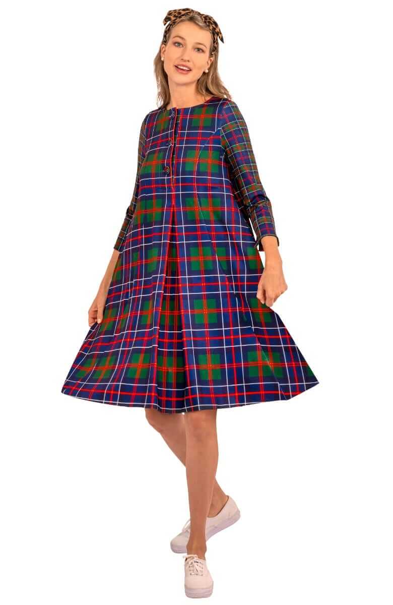 Ursula Dress - Balmoral Plaid Multi