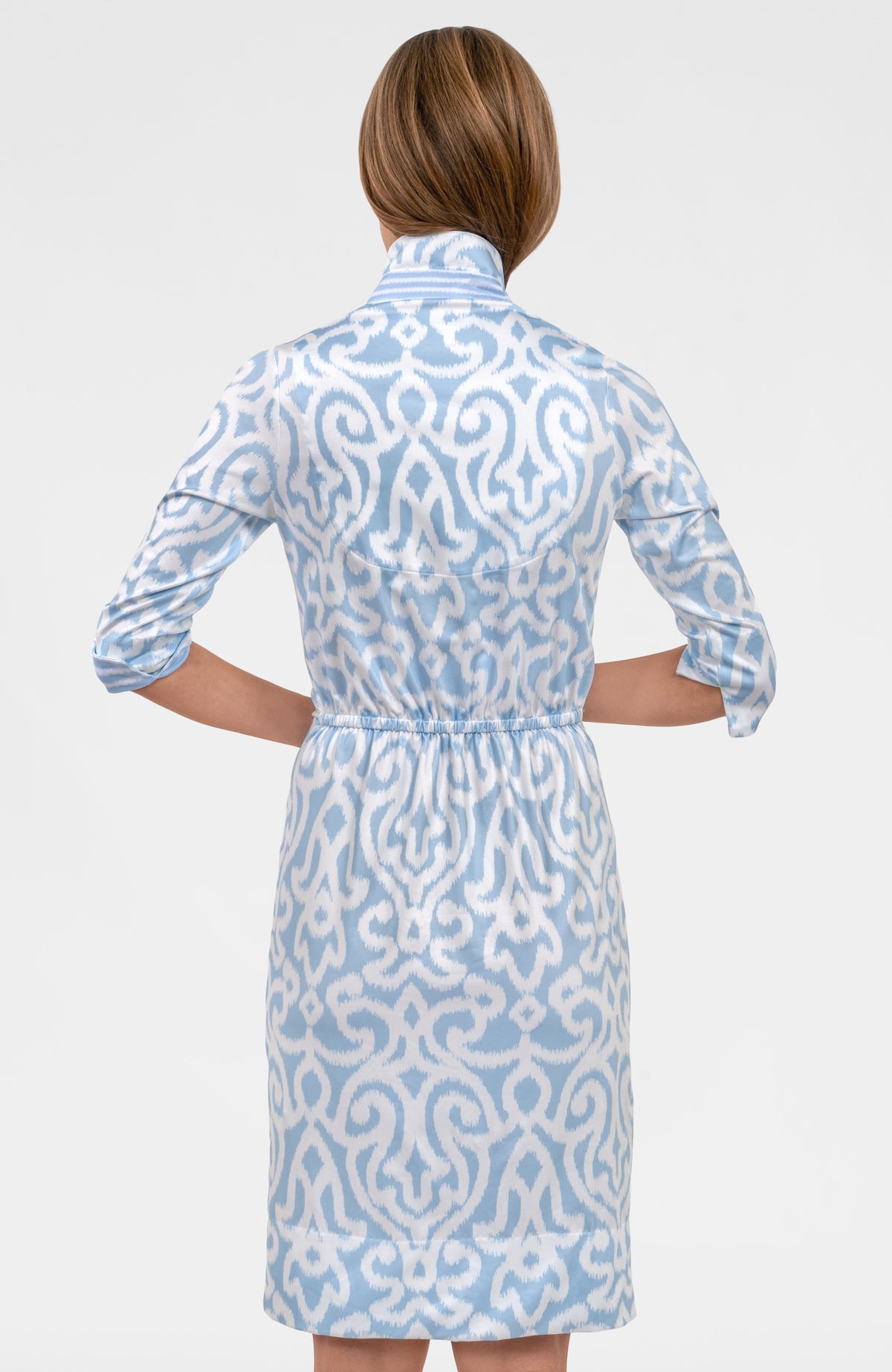 Twist & Shout Dress - Arabesque Light Blue