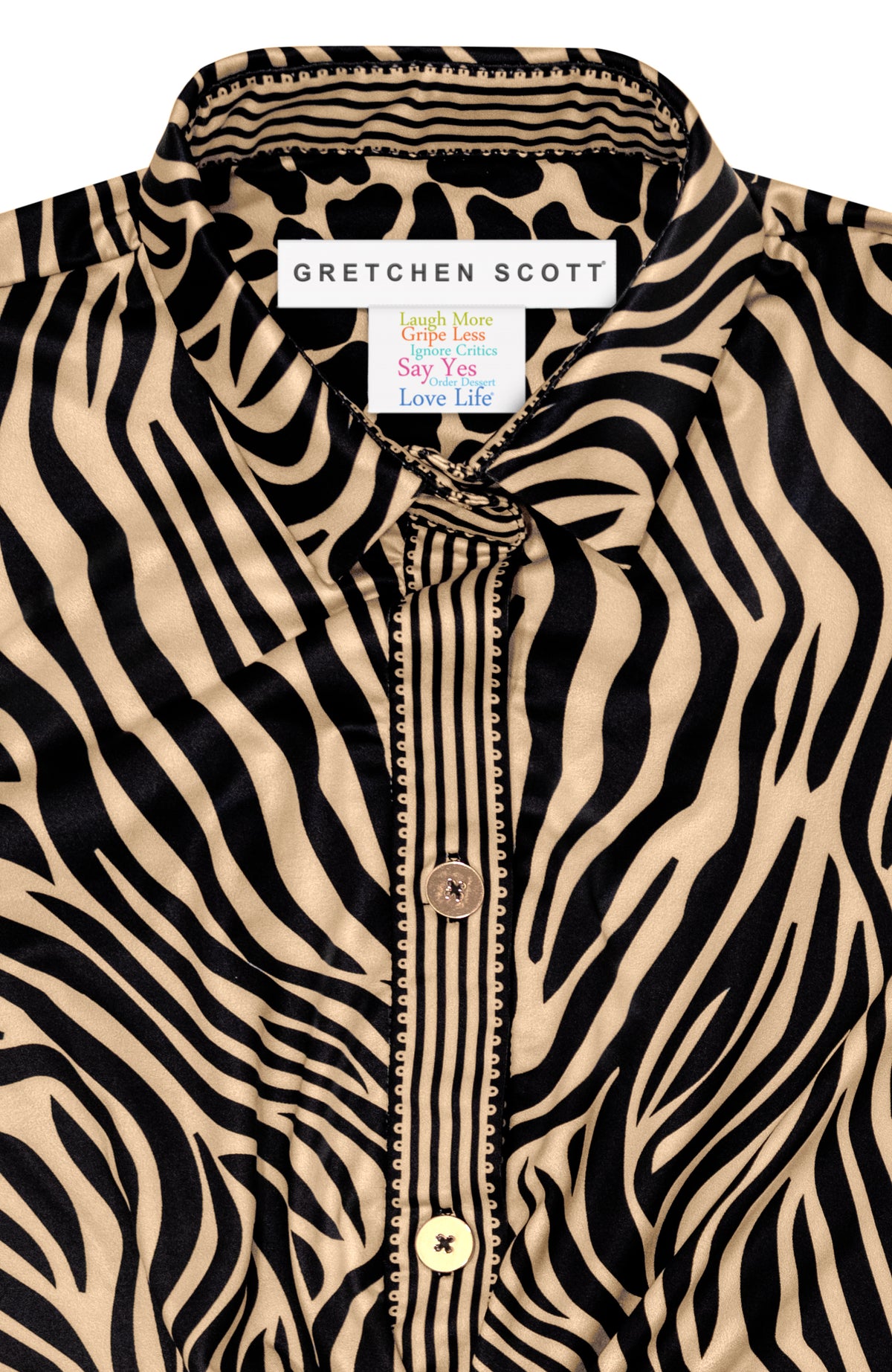 Twist &amp; Shout Dress - Animal Instincts Zebra Khaki