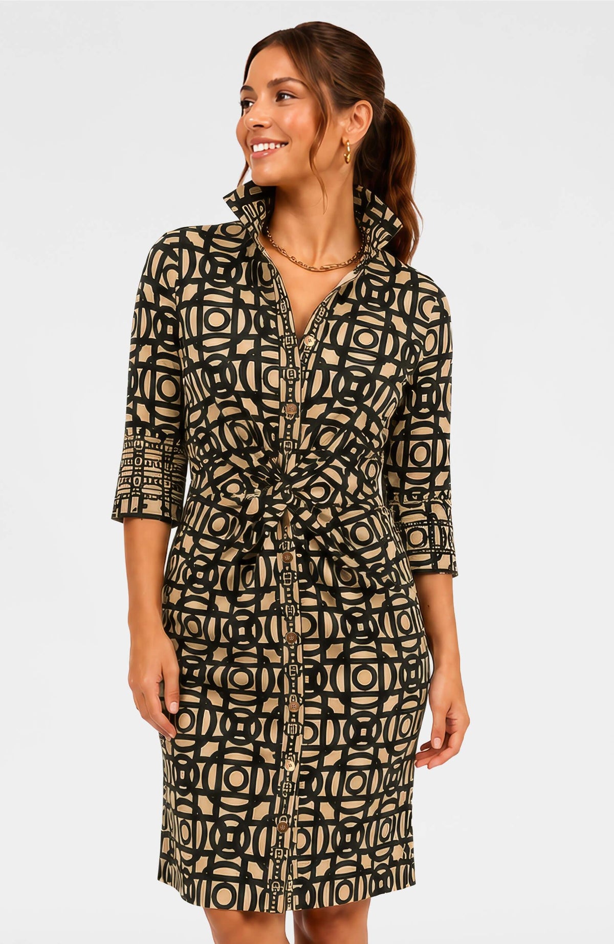Twist & Shout Dress - Aubazine Black