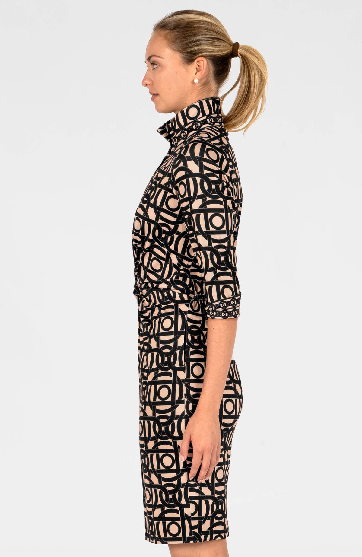 Twist & Shout Dress - Aubazine Black
