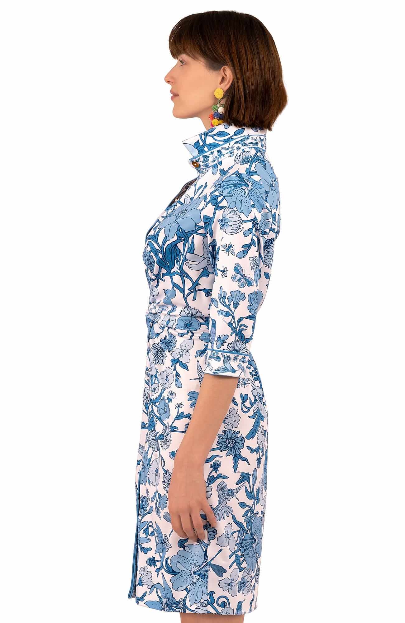 Jersey Twist & Shout Dress - Birds And The Bees Blues