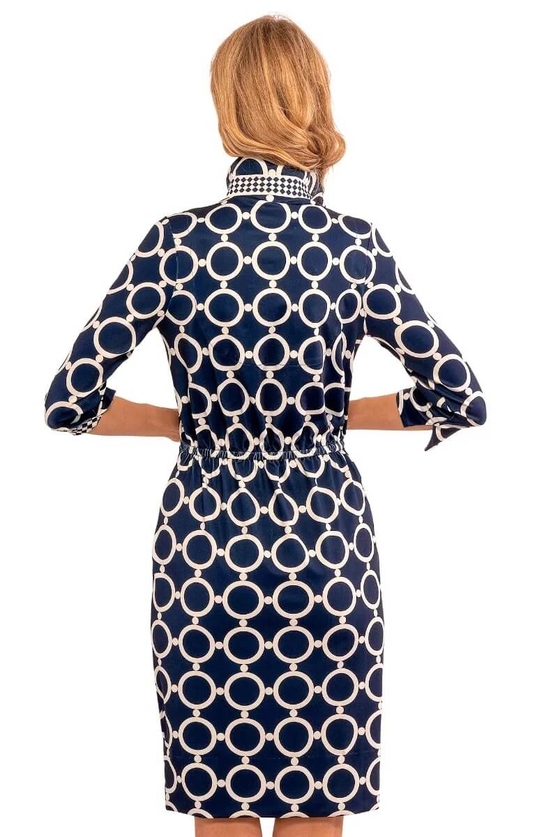 Twist &amp; Shout Dress - Dip &amp; Dot Navy White