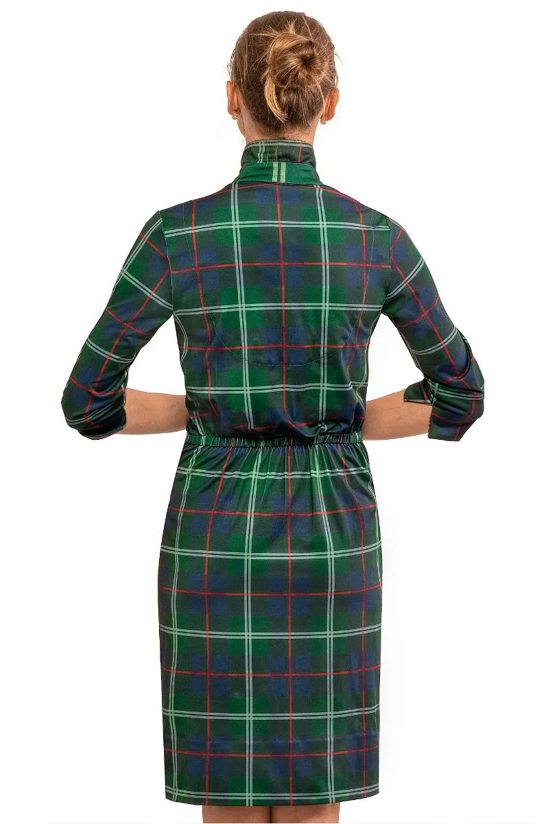 Twist &amp; Shout Dress - Middleton Plaid Green