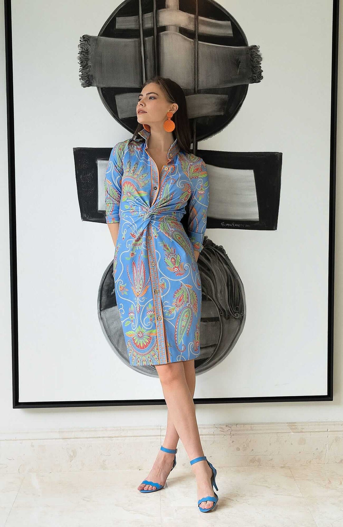 Twist And Shout Dress - Plume - Final Sale Periwinkle