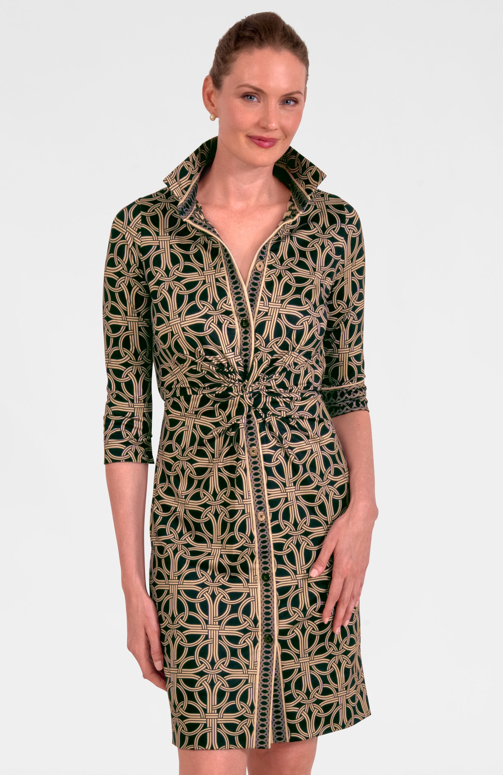 Twist & Shout Dress - Ring Toss Black