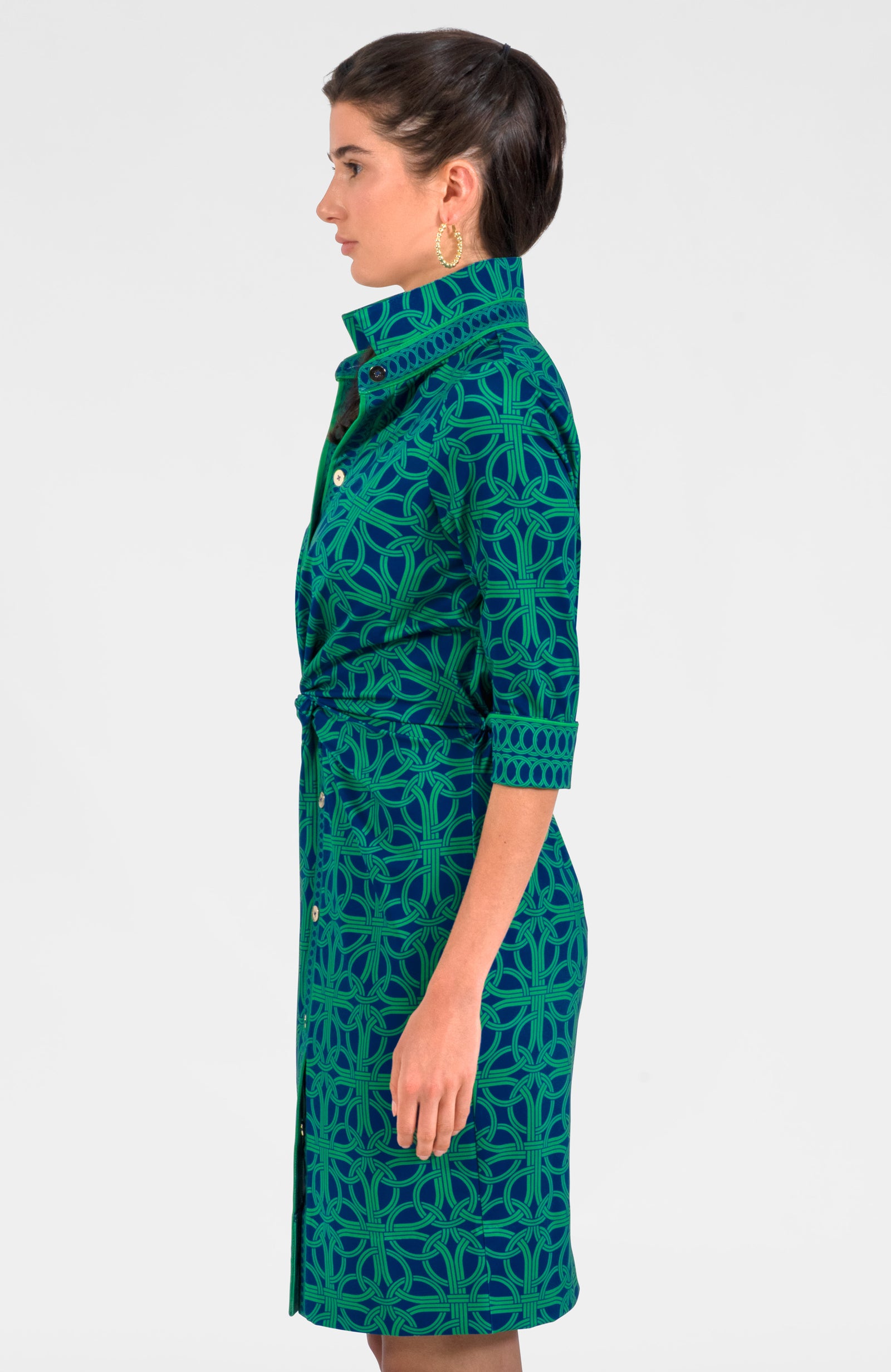 Twist & Shout Dress - Ring Toss Navy kelly