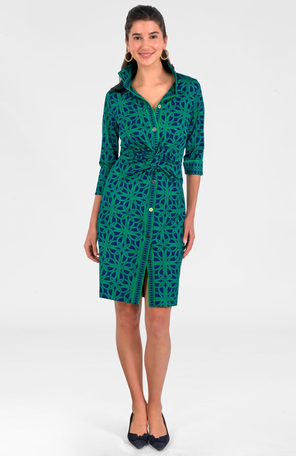 Twist &amp; Shout Dress - Ring Toss Navy kelly