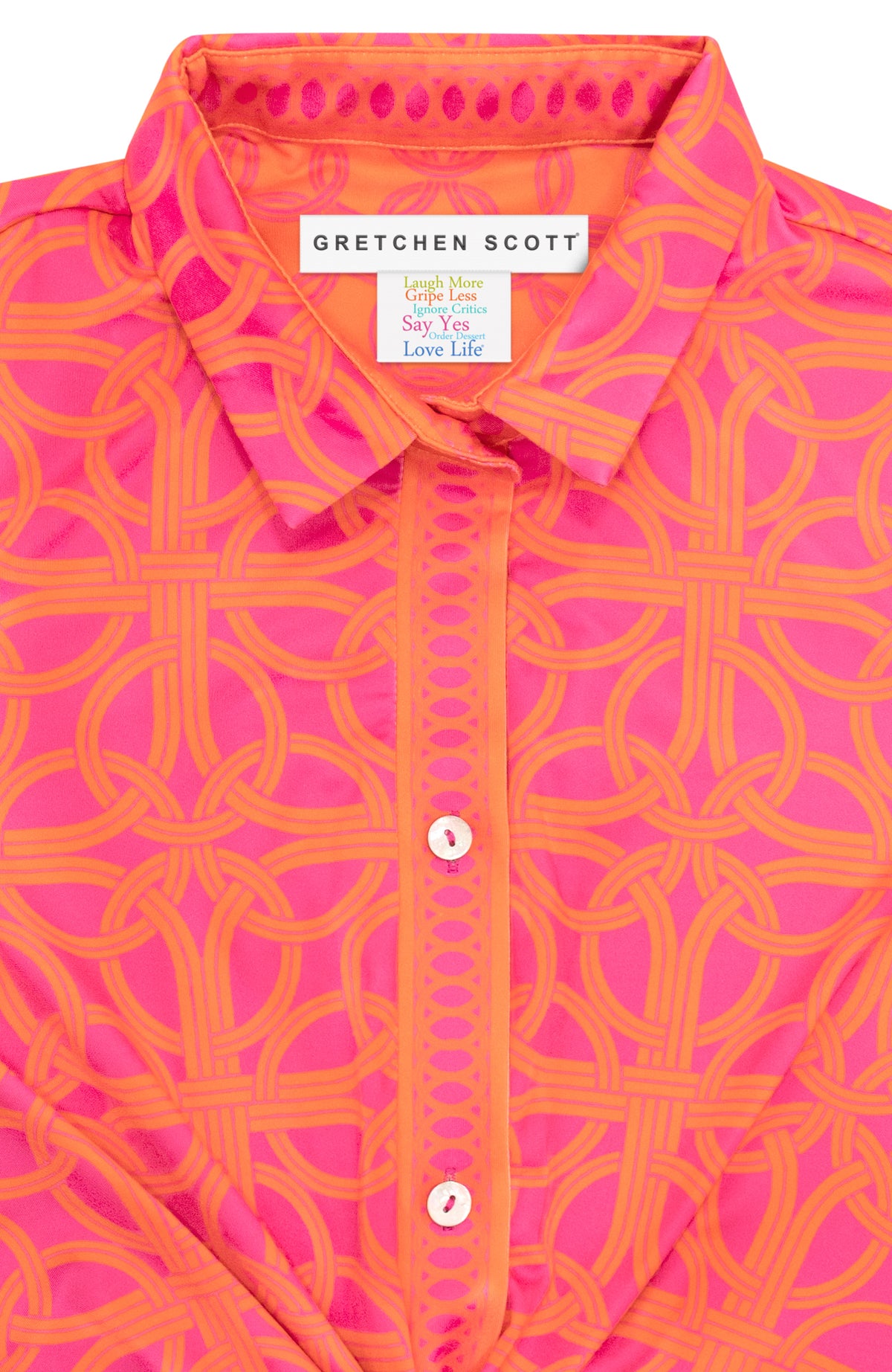 Twist &amp; Shout Dress - Ring Toss Shocking Pink