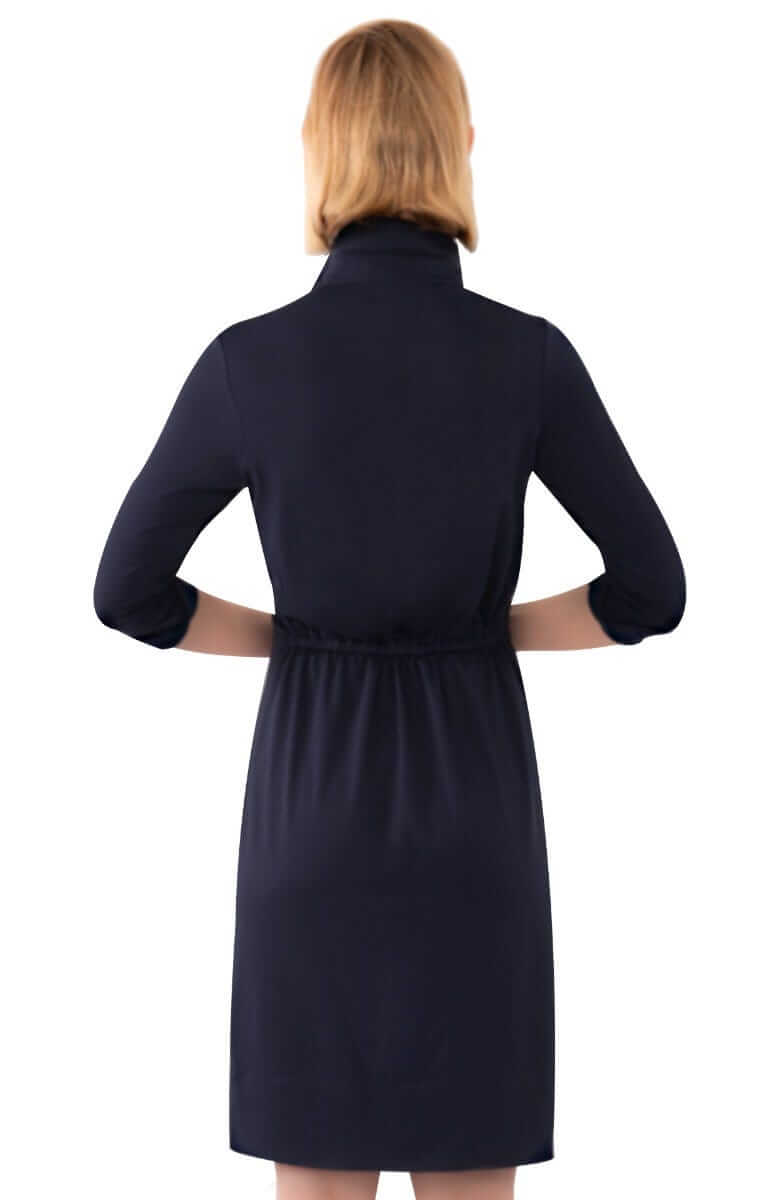 Twist &amp; Shout Dress - Solid Navy