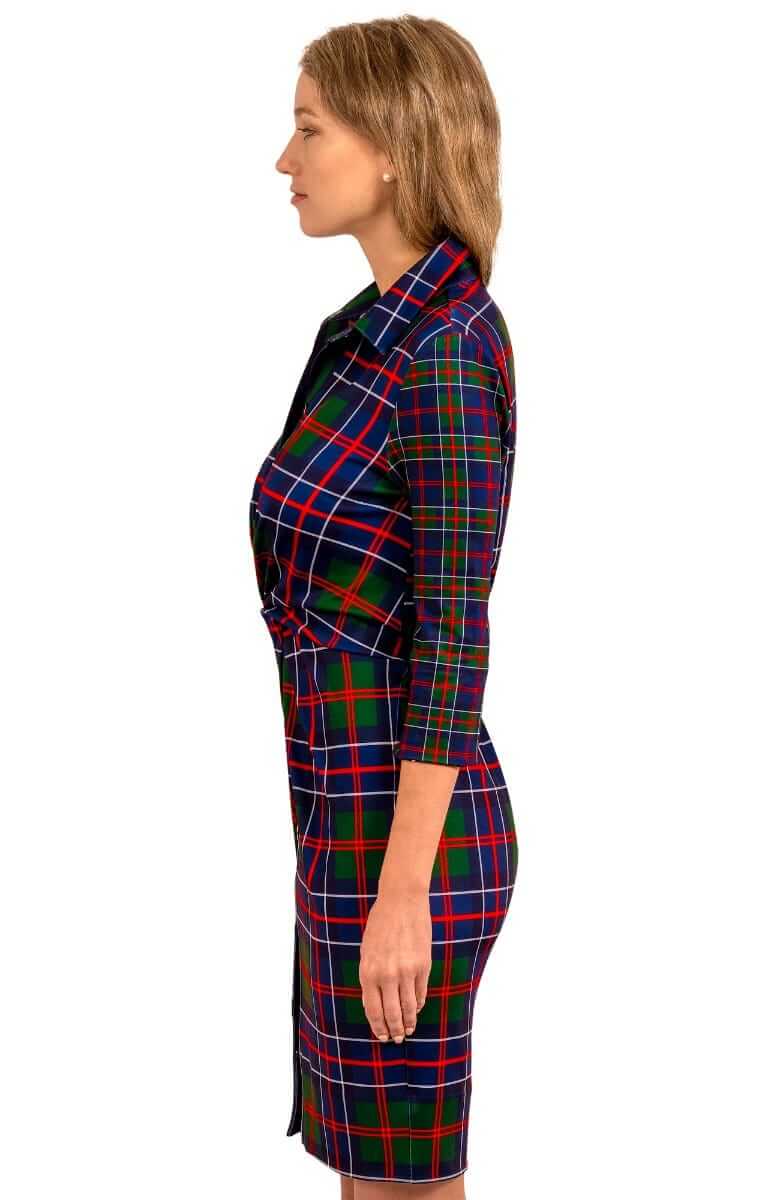 Twist &amp; Shout Dress - Balmoral Plaid Multi