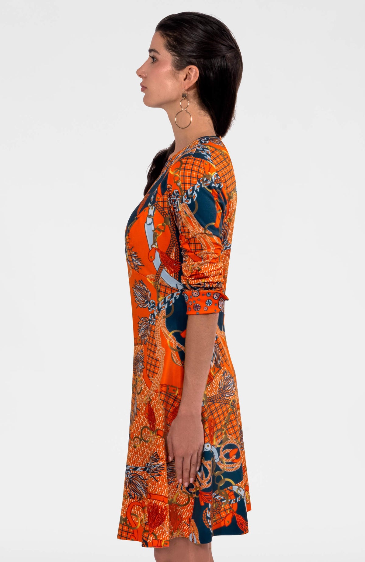 Twirly Whirly Dress - Ditto Orange