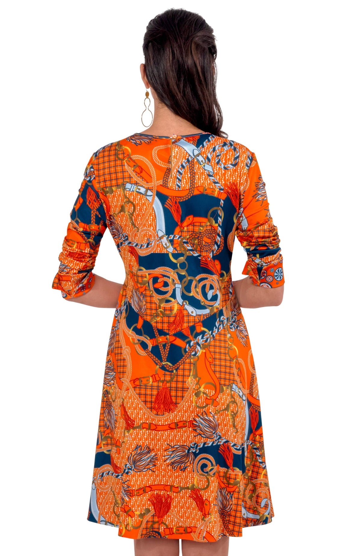 Twirly Whirly Dress - Ditto Orange