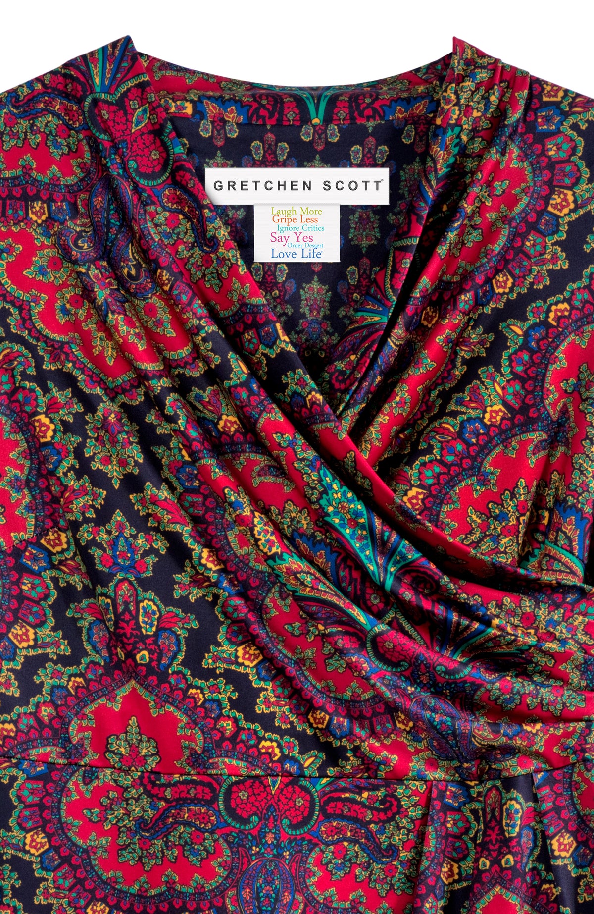 Wrapsody Dress - Passion Paisley Black