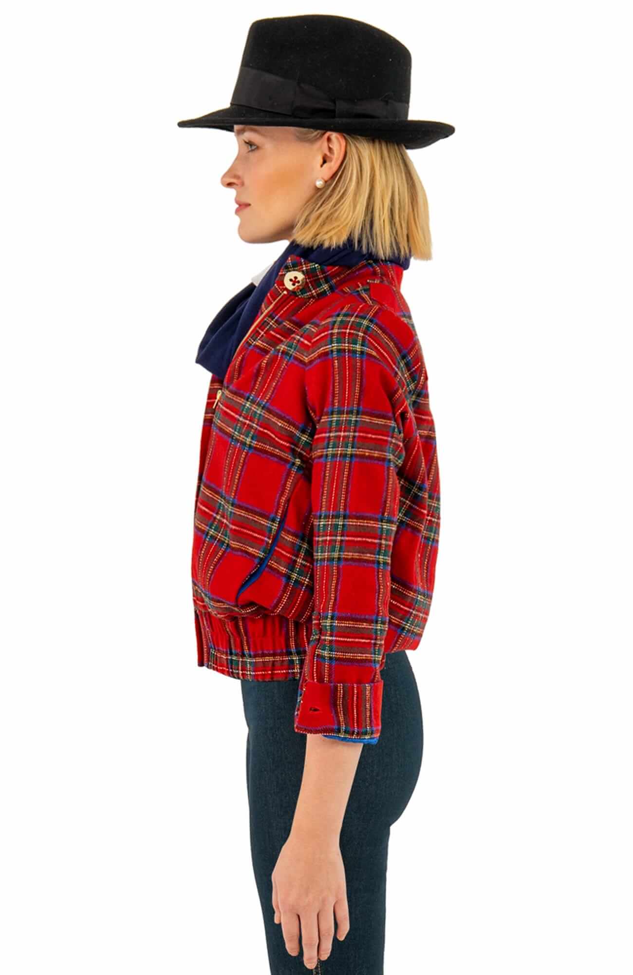 Bomber Jacket - Duke Of York - Final Sale Red Multi