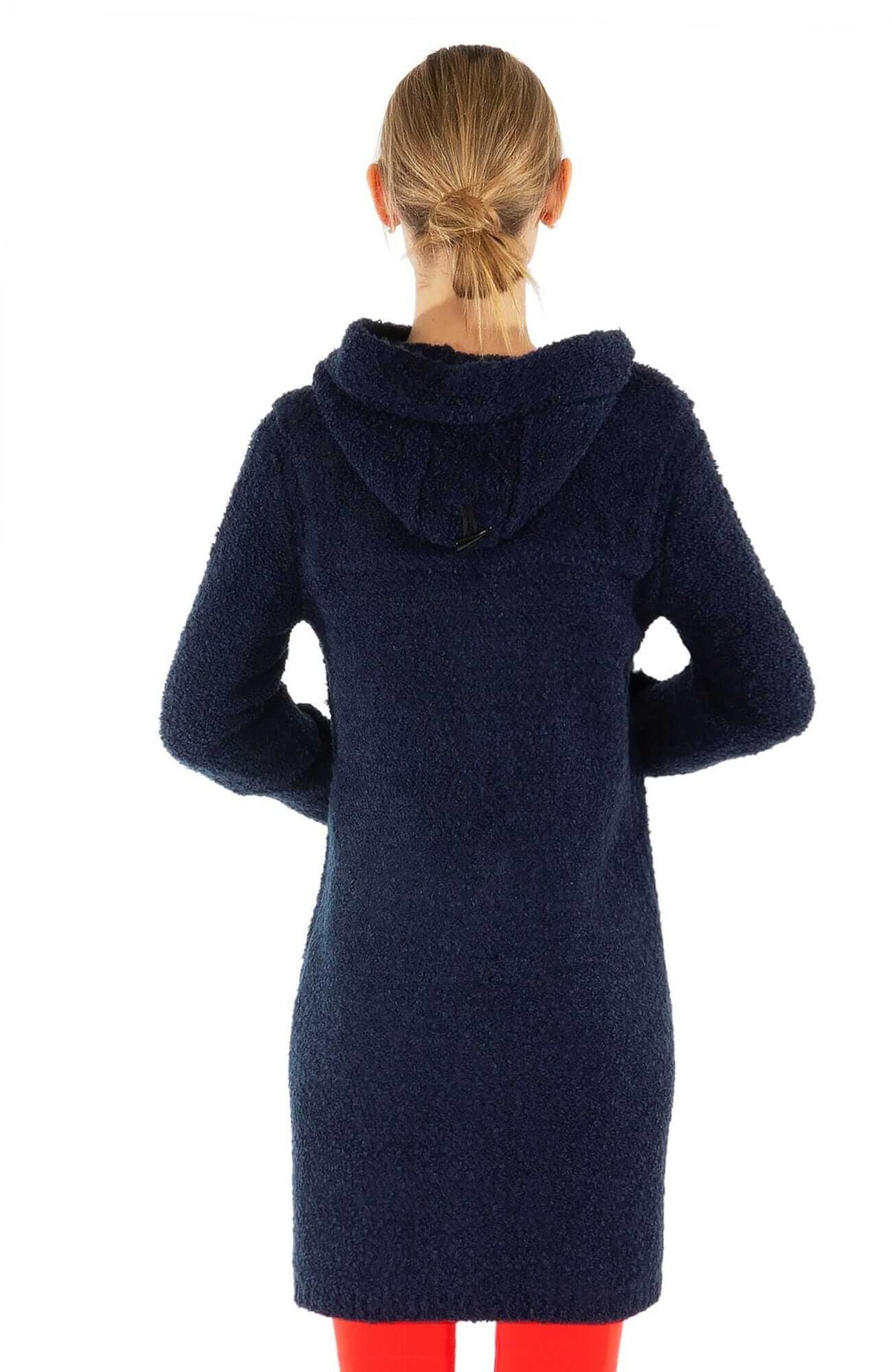 Bouclé Stadium Coat - Final Sale Navy